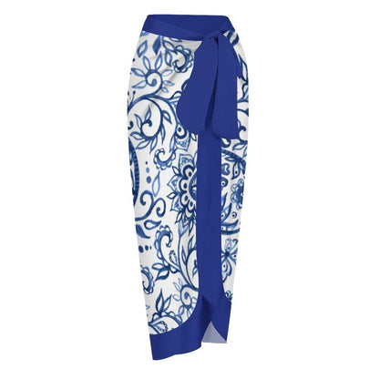 Casual Printed One-Piece Swimsuit And Cover Up 2305102392