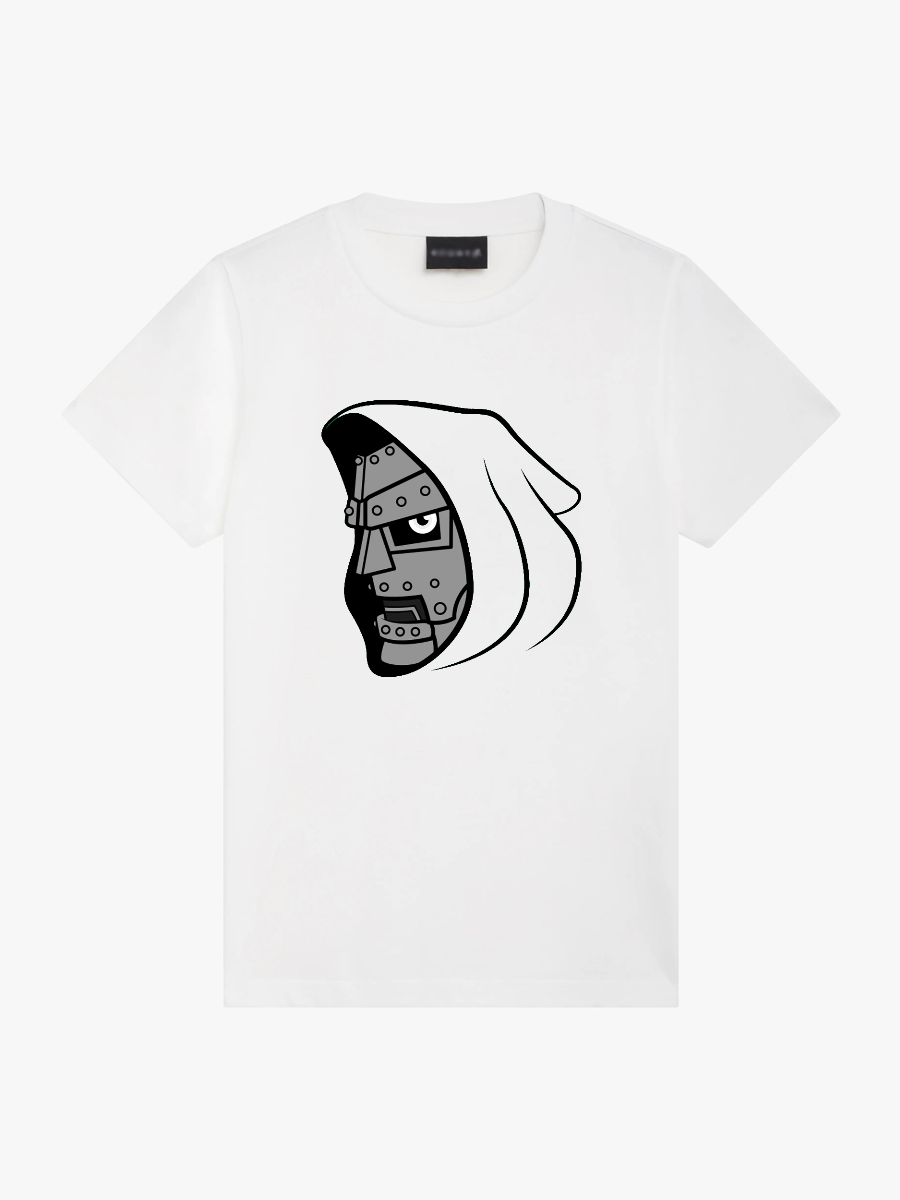 Women's Casual Doom Marvel Comics Printed Round Neck Short Sleeve T-Shirt