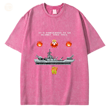 Unisex Vintage Wash Denim T-Shirts