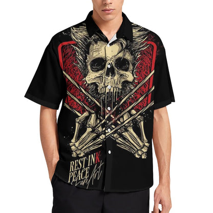 Men's Fashion Casual Printed Short Sleeve Shirts 2306105066
