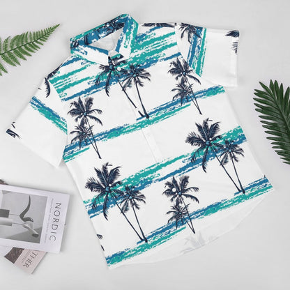 Men's Hawaiian Print Resort Shirt 2305106119