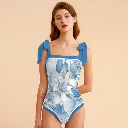 Fashion Printed One Piece Swimsuit And Cover Up 2306103045