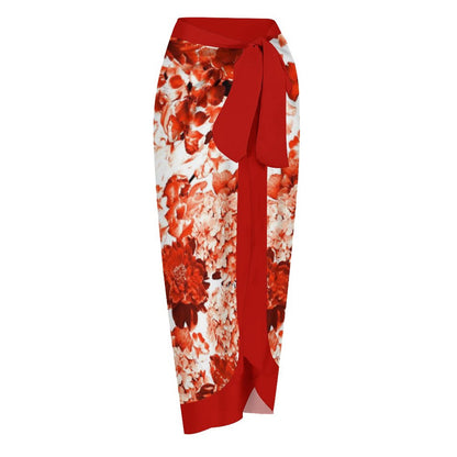 Casual Printed One-Piece Swimsuit And Cover Up 2305102664