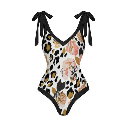 Casual Printed One-Piece Swimsuit And Cover Up 2305102443