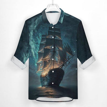 Men's Casual Printed Long Sleeve Shirt 2306103099
