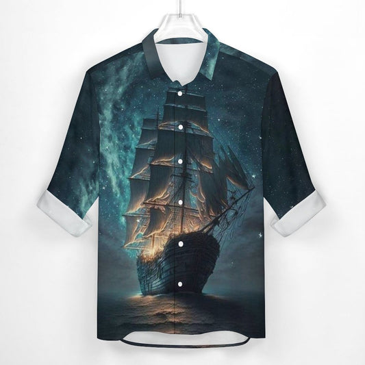 Men's Casual Printed Long Sleeve Shirt 2306103099