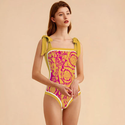 Fashion Printed One Piece Swimsuit And Cover Up 2306100607