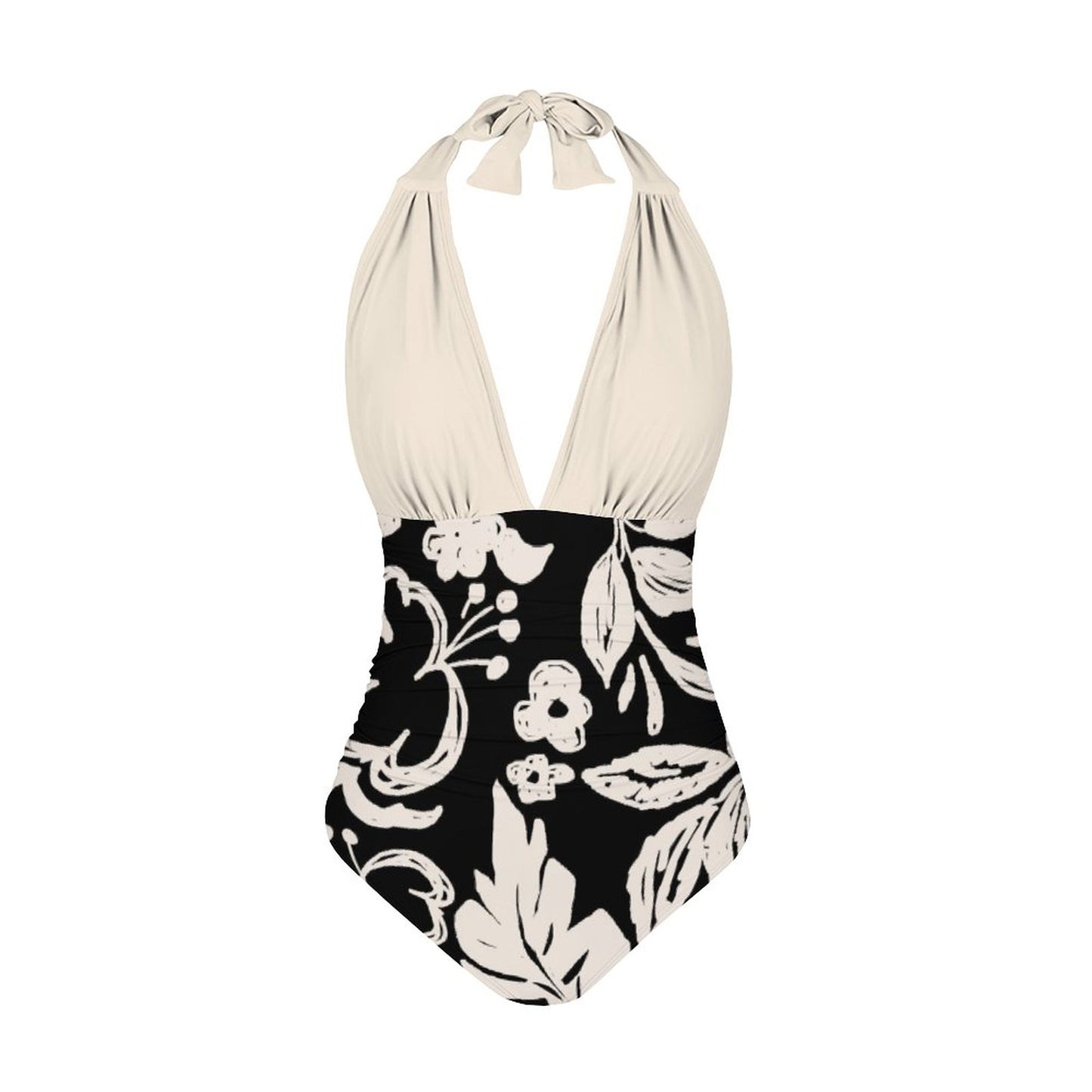 Casual Printed One Piece Swimsuit And Cover Up 2306102172