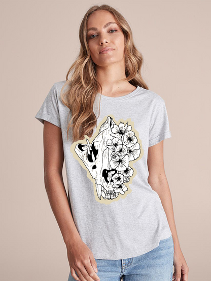 Unisex Round Neck Casual Printed Short Sleeve T-Shirt