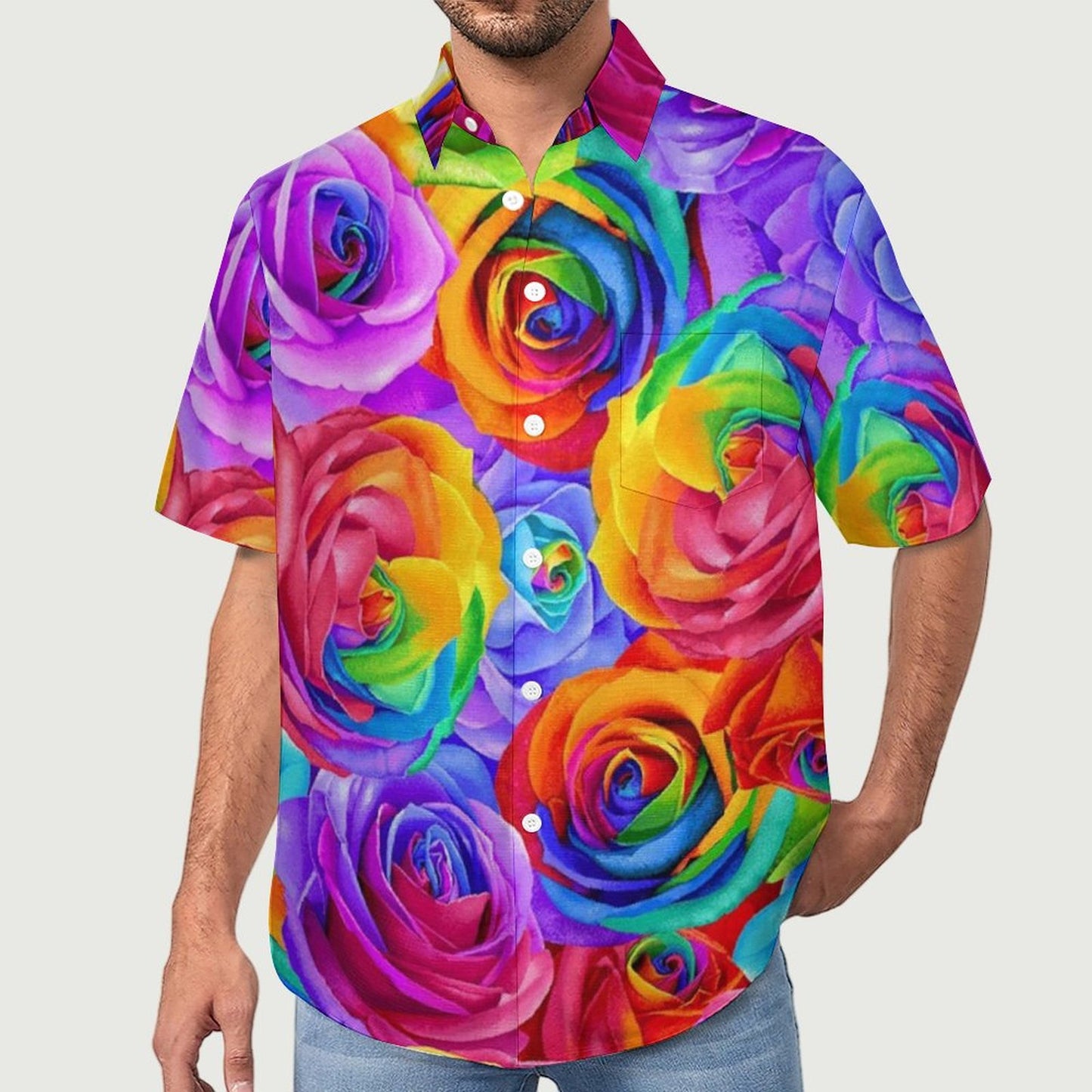 Men's Hawaiian Casual Short Sleeve Shirt 2306103344