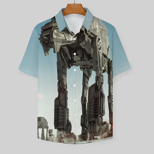Men's Fashion Casual Printed Short Sleeve Shirts 2306101618