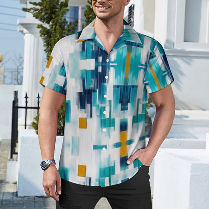 Men's Hawaiian Casual Short Sleeve Shirt 2305101703