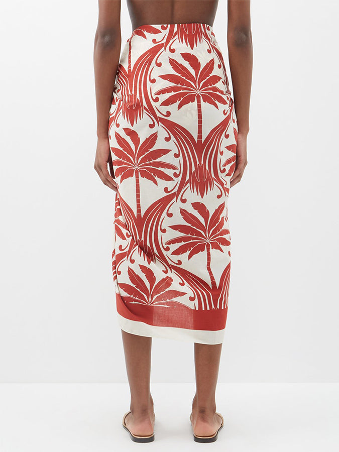 Vintage Fashion Print Beach Bikini and Cover Up