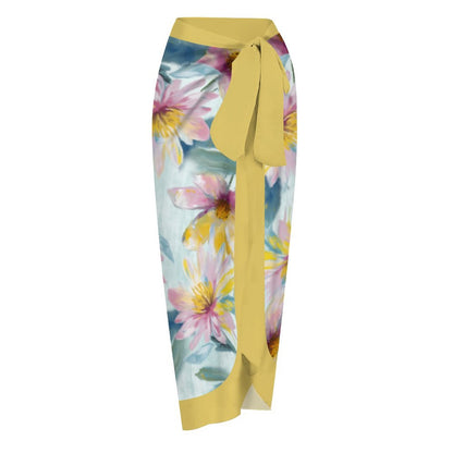 Casual Printed One-Piece Swimsuit And Cover Up 2305102828