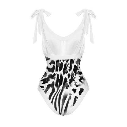 Casual Printed One-Piece Swimsuit And Cover Up 2305102685