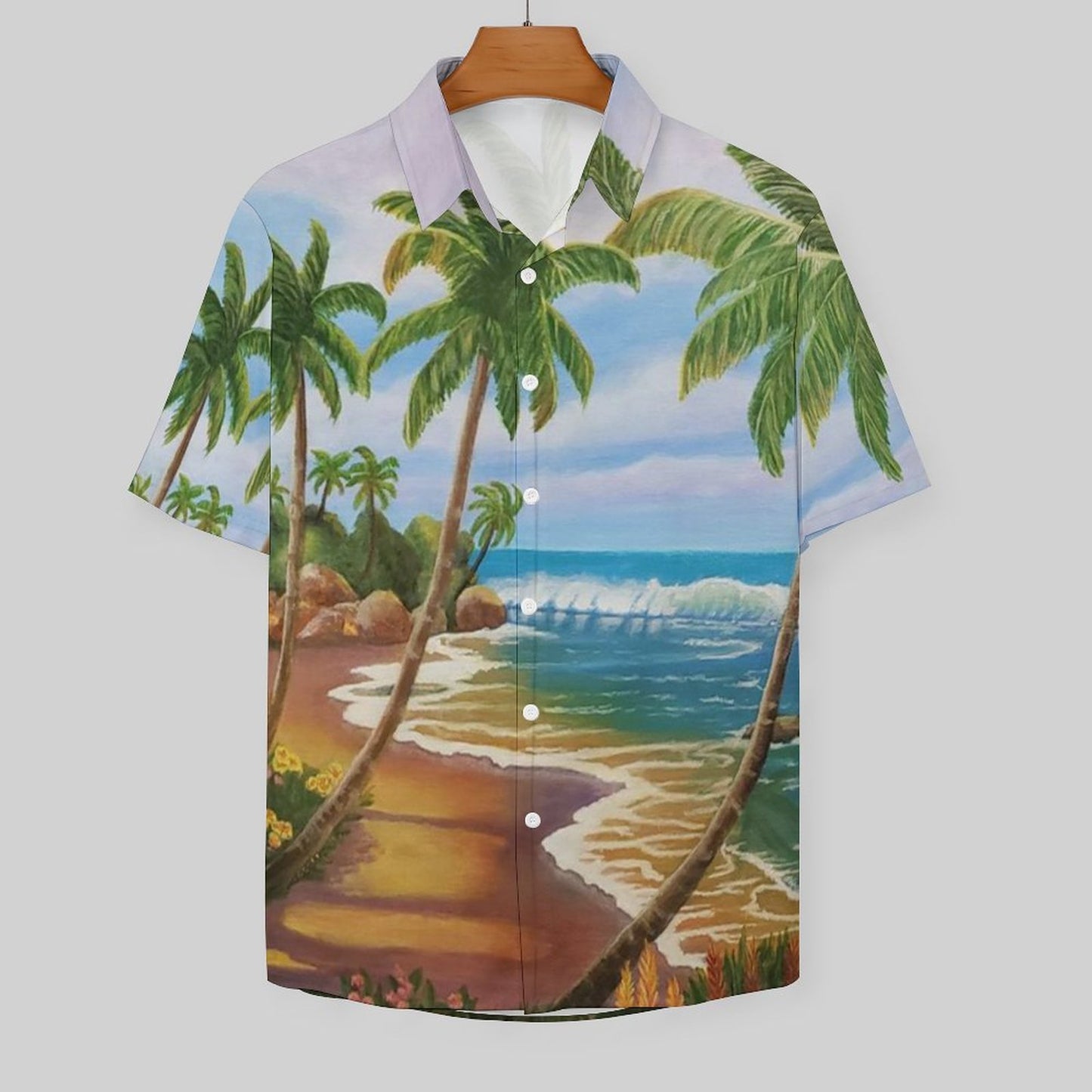 Men's Hawaiian Print Resort Shirt 2304109193