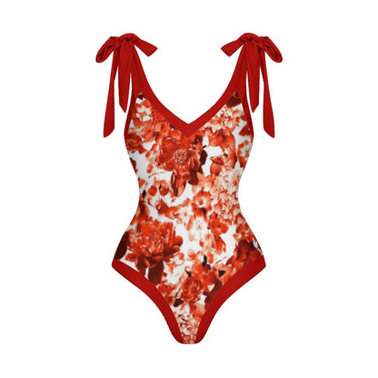 Casual Printed One-Piece Swimsuit And Cover Up 2305102664