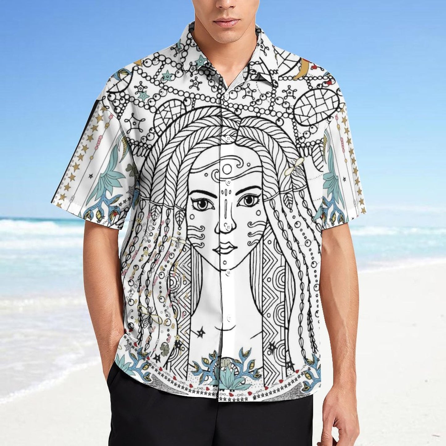 Men's Fashion Casual Printed Short Sleeve Shirts 2306101334
