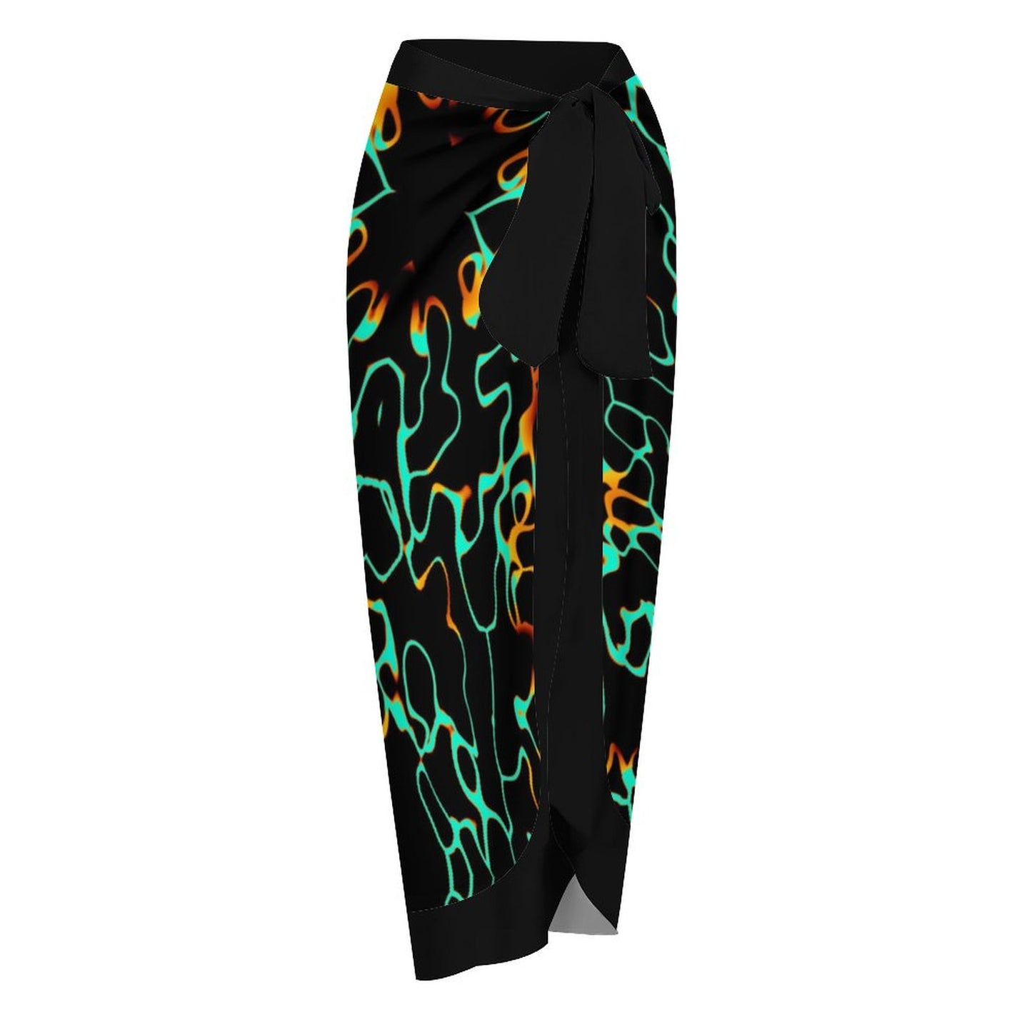 Casual Printed One-Piece Swimsuit And Cover Up 2305102422