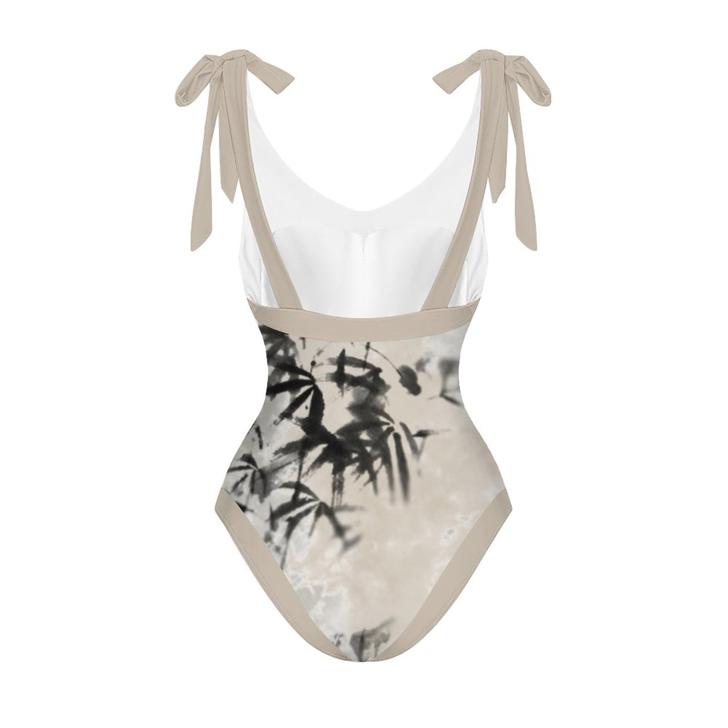 Casual Printed One-Piece Swimsuit And Cover Up 2305102606