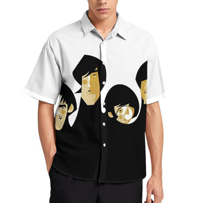 Men's Fashion Casual Printed Short Sleeve Shirts 2306104159