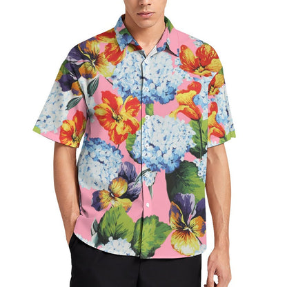 Men's Fashion Casual Printed Short Sleeve Shirts 2305107081