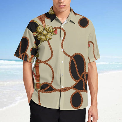 Men's Fashion Casual Printed Short Sleeve Shirts 2306100460