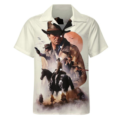 Men's Hawaiian Casual Short Sleeve Shirt 2305101801