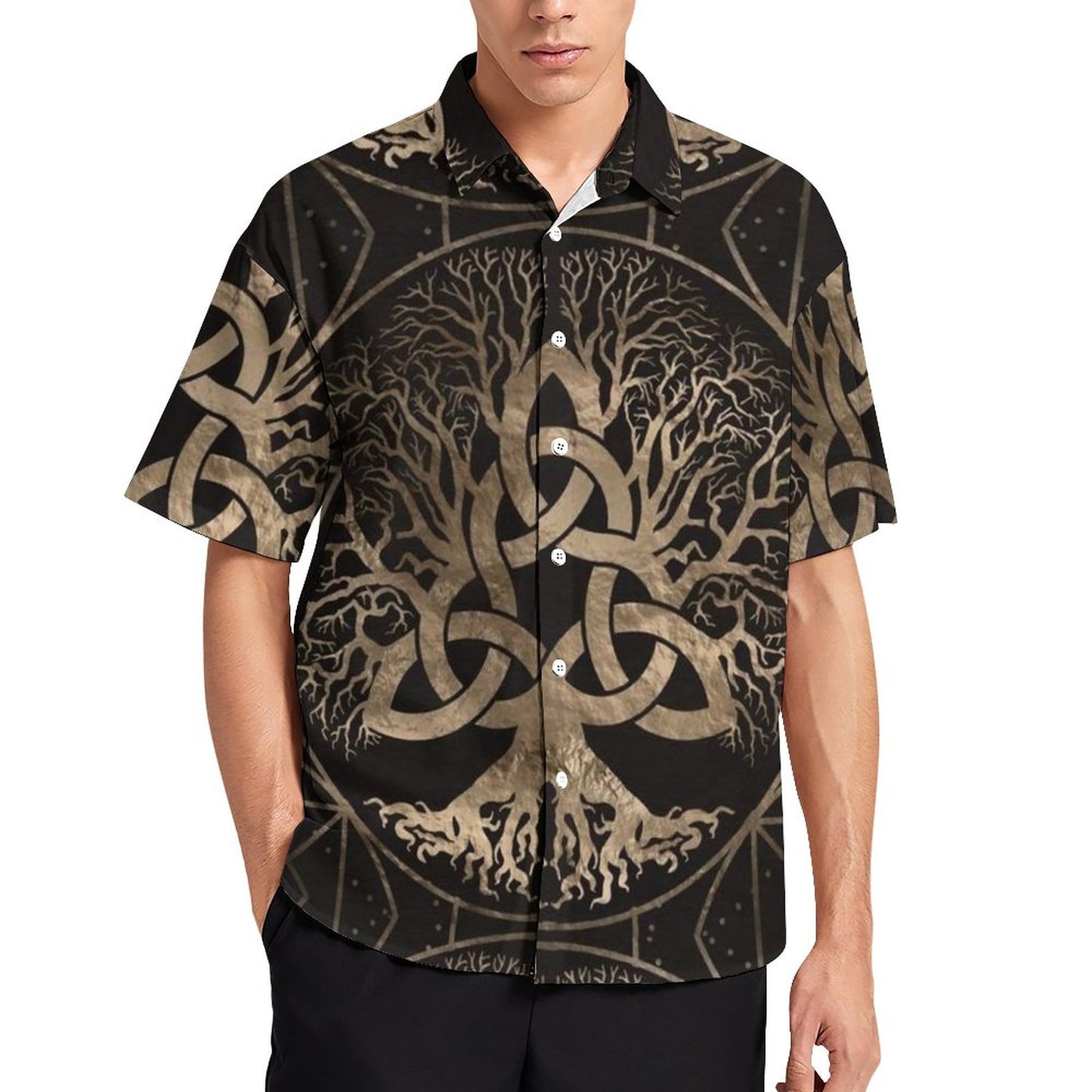 Men's Fashion Casual Printed Short Sleeve Shirts 2306101394