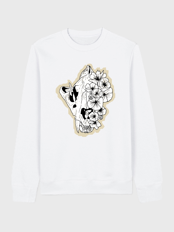 Unisex Round Neck Casual Printed Long Sleeve Sweatshirt