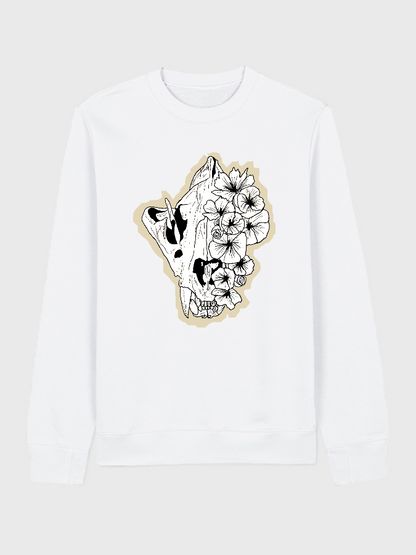 Unisex Round Neck Casual Printed Long Sleeve Sweatshirt
