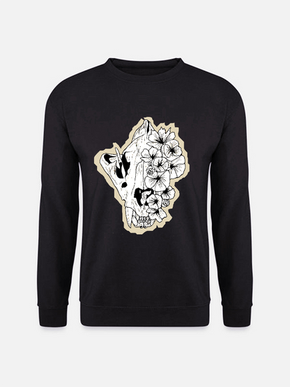 Unisex Round Neck Casual Printed Long Sleeve Sweatshirt