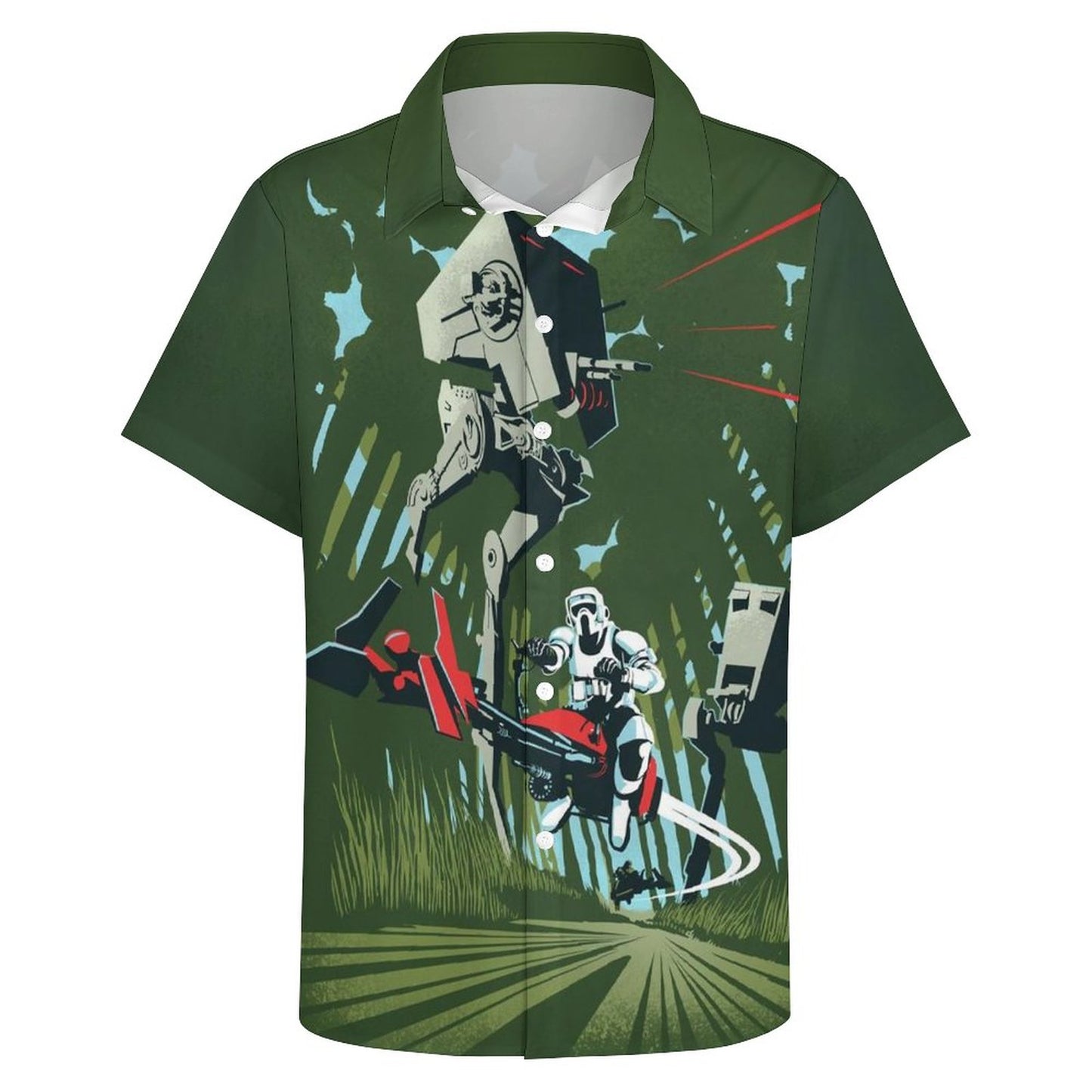 Men's Fashion Casual Printed Short Sleeve Shirts 2306101396