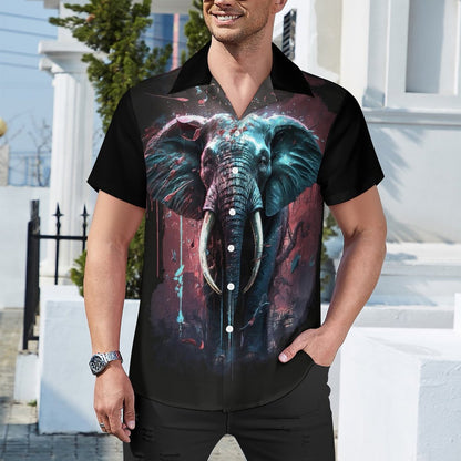 Men Hawaiian Casual Short Sleeve Shirt 2306101369