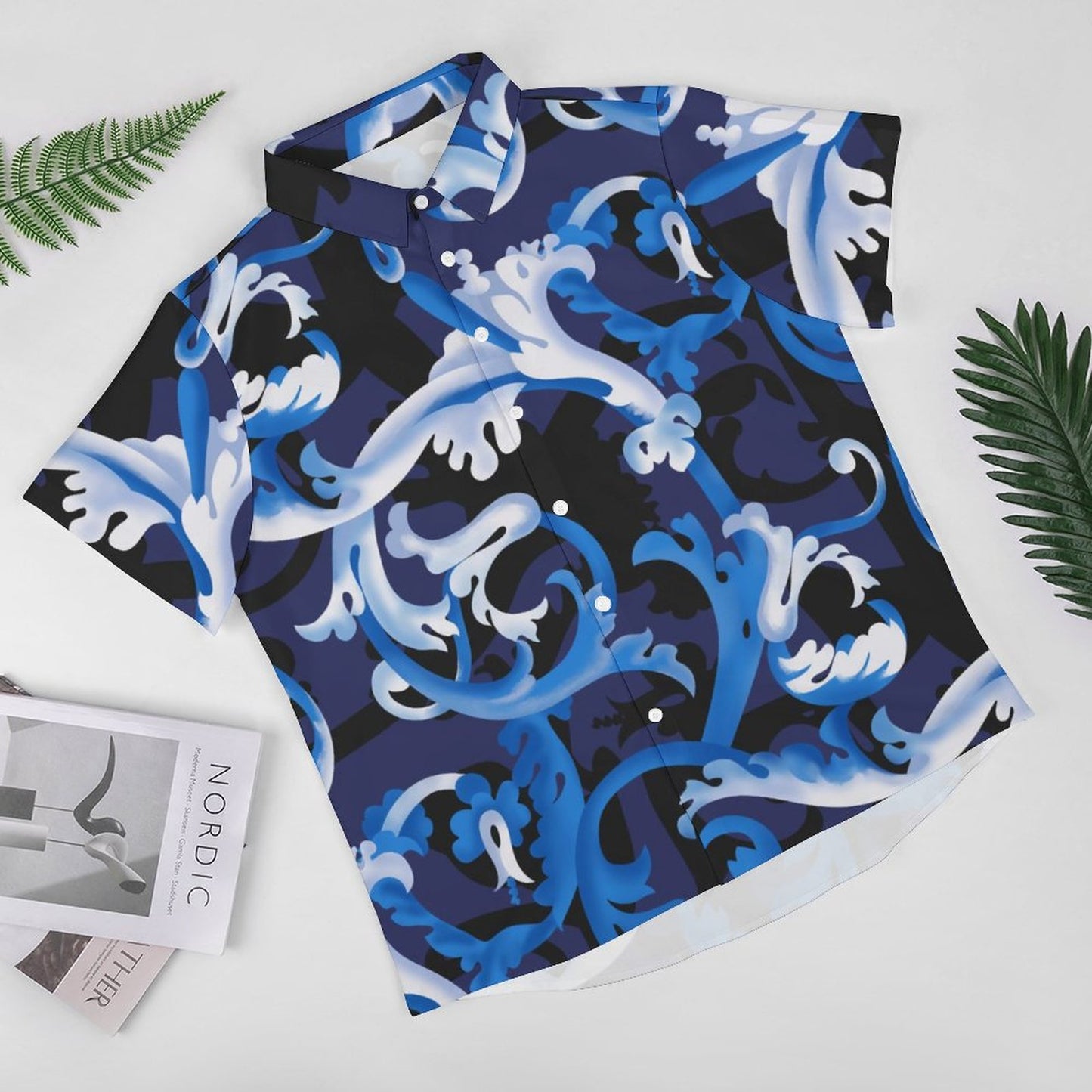 Men's Fashion Casual Printed Short Sleeve Shirts 2306100023