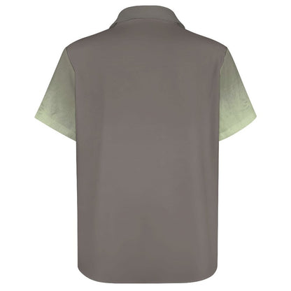 Bull Gradient Print Hawaiian Men's Casual Shirt