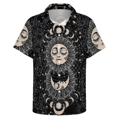 Men's Fashion Casual Printed Short Sleeve Shirts 2306101048