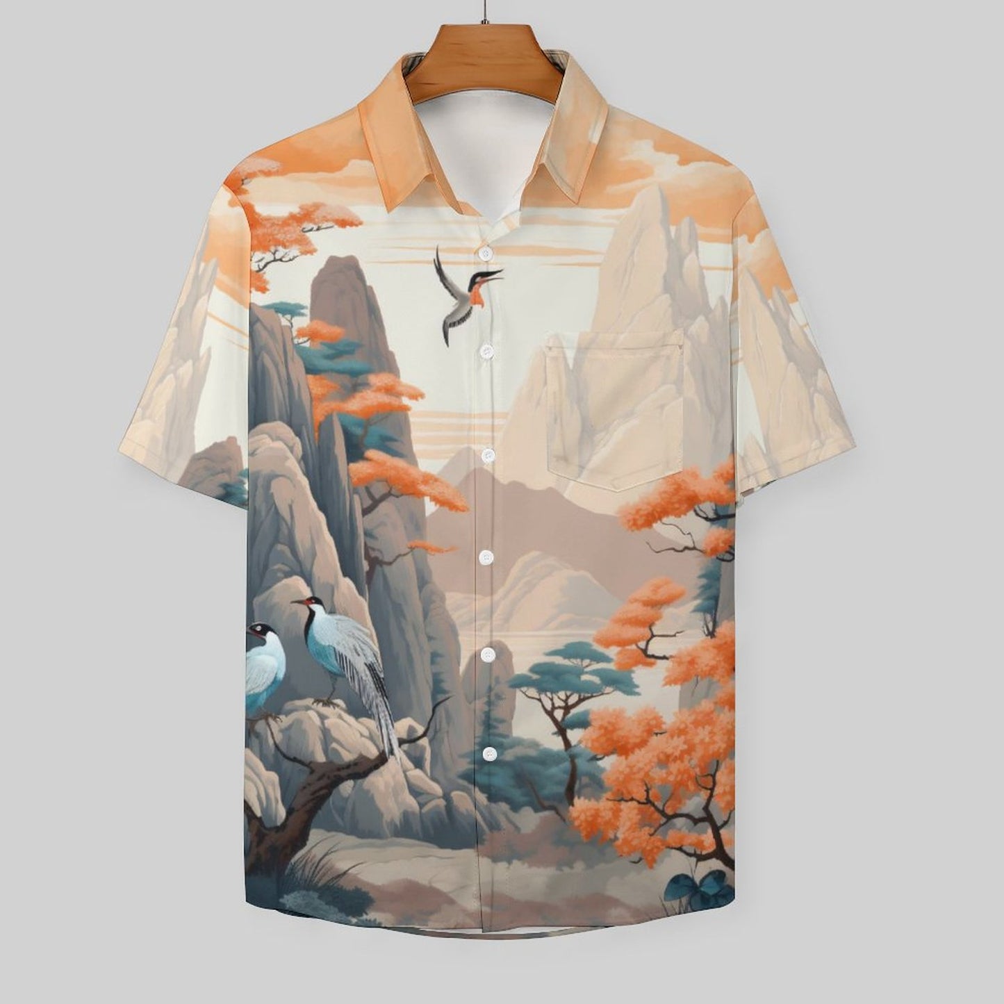 Men's Hawaiian Casual Short Sleeve Shirt 2306105723
