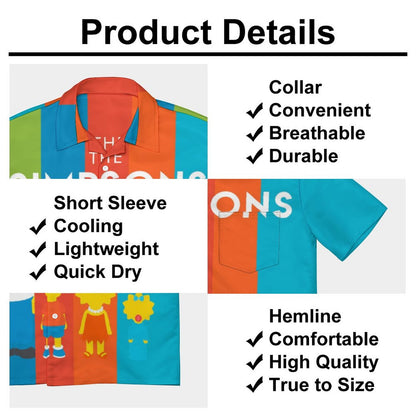 Men's Hawaiian Casual Short Sleeve Shirt 2307100347
