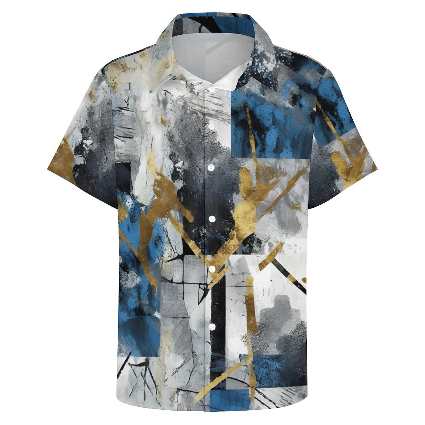 Men's Fashion Casual Printed Short Sleeve Shirts 2306105166