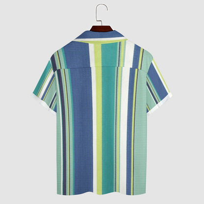 Men's Hawaiian Print Casual Shirt 2304104643