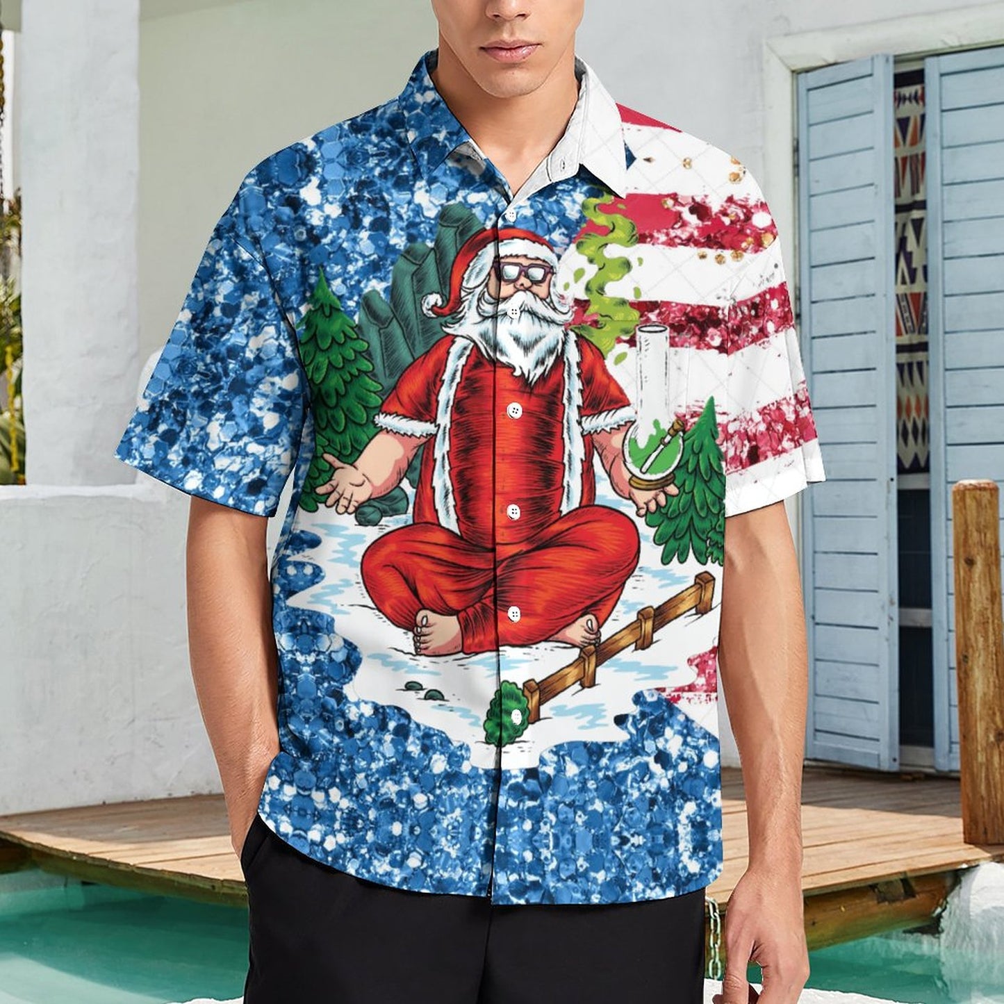 Men's Hawaiian Casual Short Sleeve Shirt 2306103355