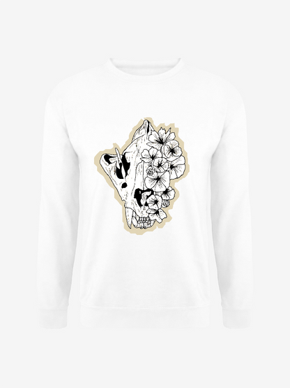 Unisex Round Neck Casual Printed Long Sleeve Sweatshirt