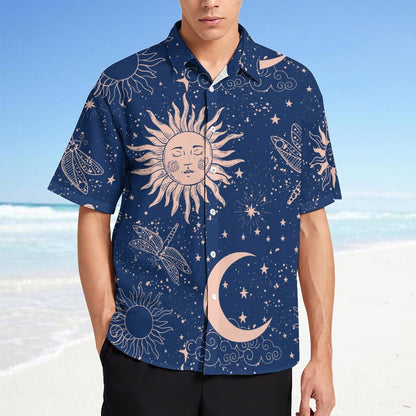Men's Fashion Casual Printed Short Sleeve Shirts 2306101055