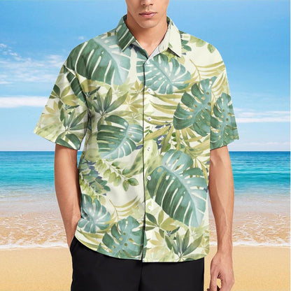 Men's Hawaiian Print Resort Shirt 2305101466