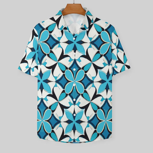 Men's Fashion Casual Printed Short Sleeve Shirts 2306100443