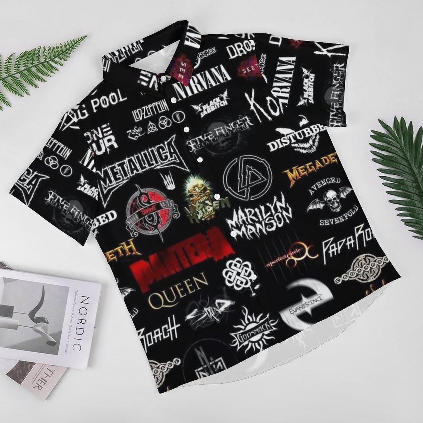 Men's Fashion Casual Printed Short Sleeve Shirts 2306101499