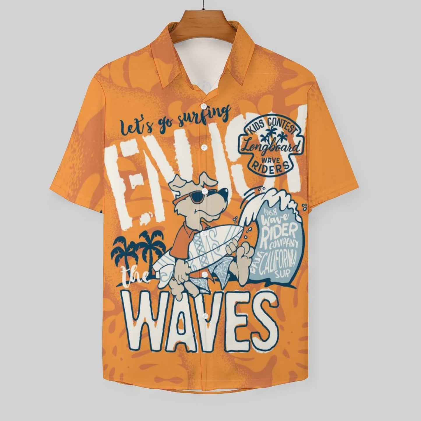 Men's Hawaiian Print Resort Shirt 2305103722