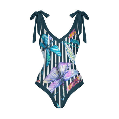 Casual Printed One Piece Swimsuit And Cover Up 2305104948