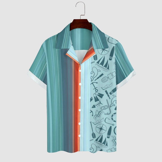 Men's Hawaiian Print Casual Shirt 2304104642
